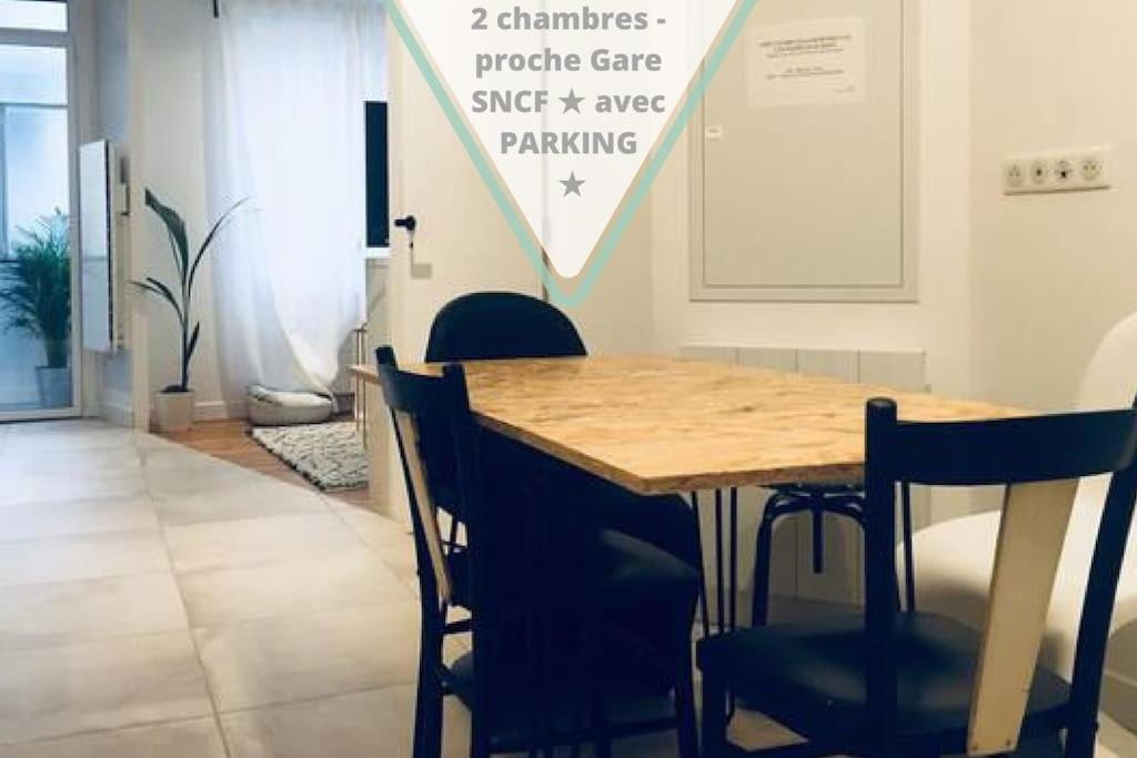 2 Chambres - Proche Gare Sncf Avec Parking Toulouse Exterior photo